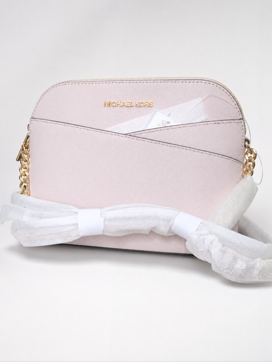 Michael Kors Handbags - Michael Kors Jet Set Dome Crossbody Powder Blush